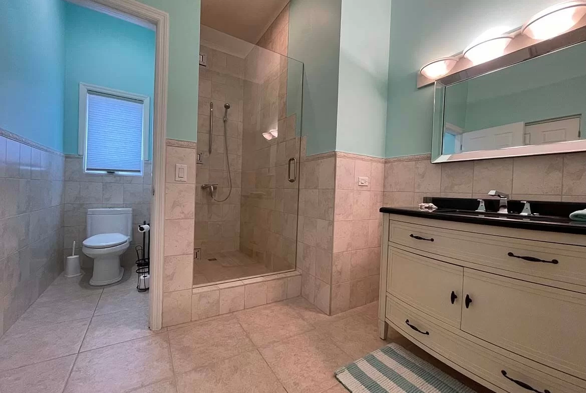 Bathroom with walk in shower