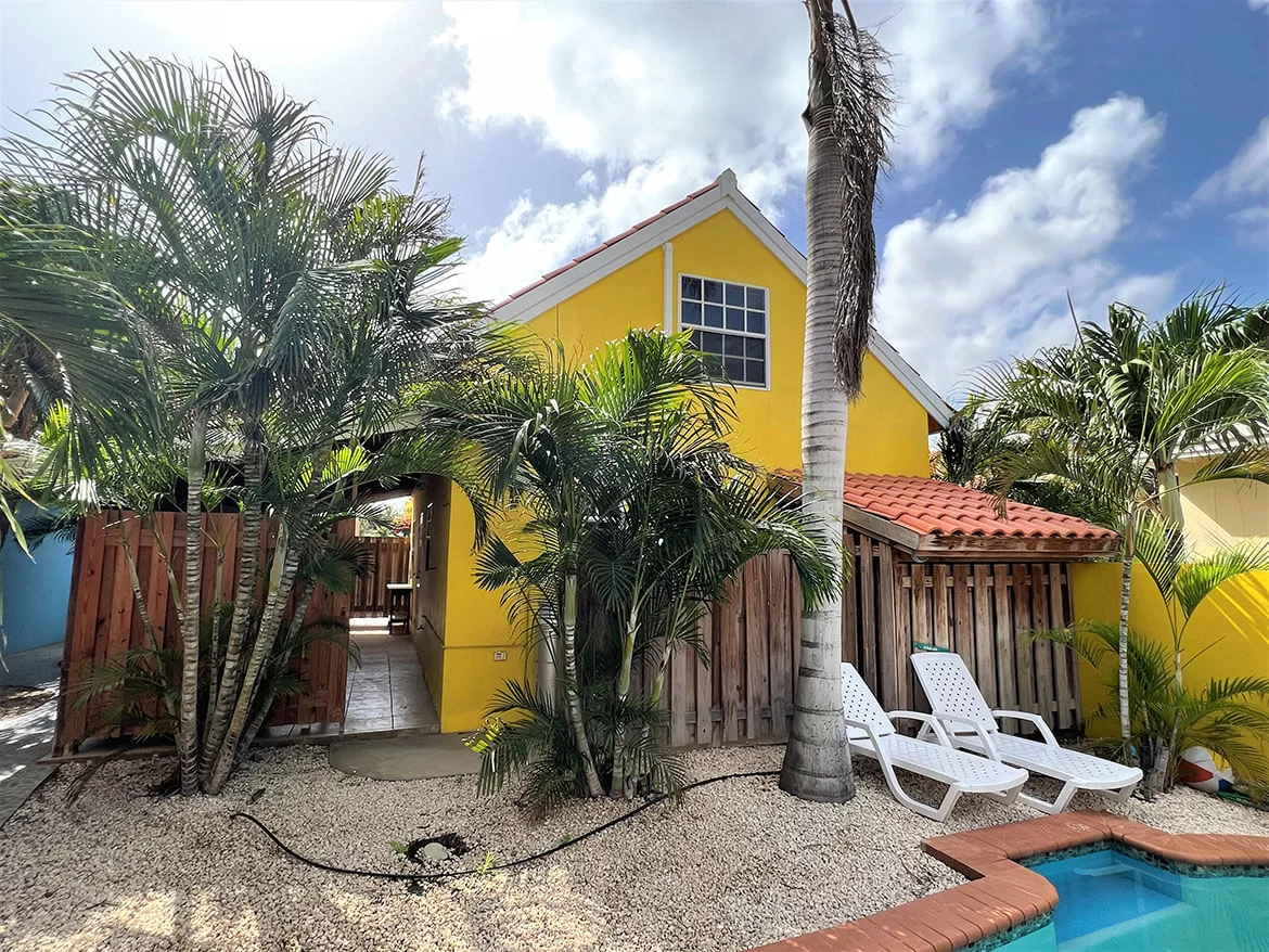 Long term rentals with pool Aruba long term rentals RentalsInaruba 2 bedroom house Papaya Aruba